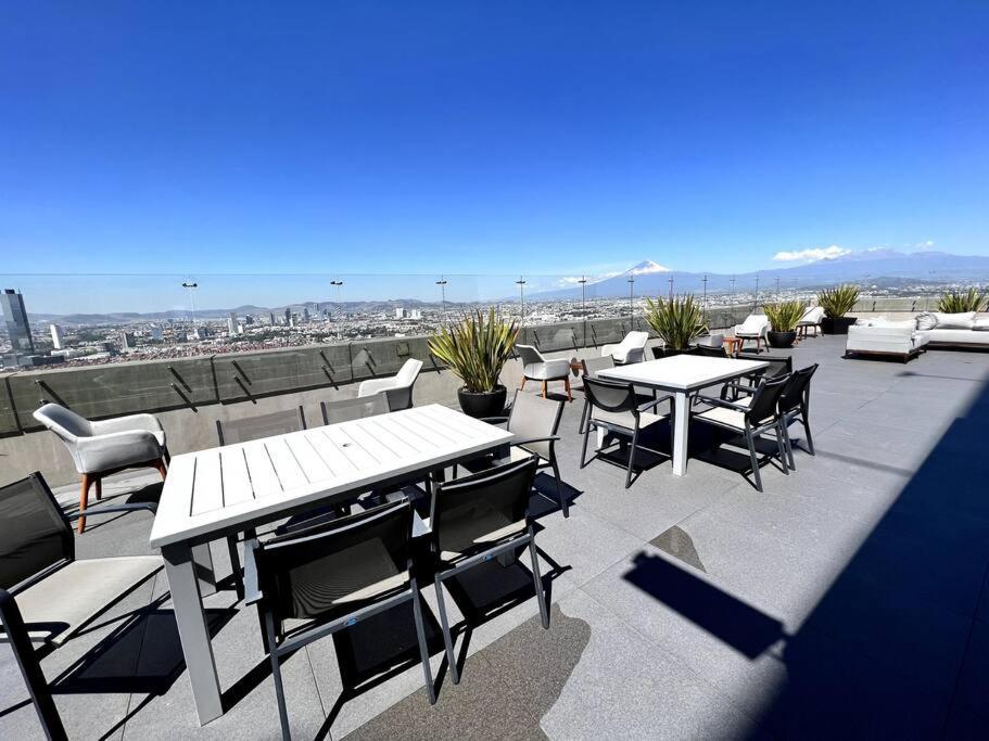 Luxury 3Br Apartment W Pool, Spa & Stunning Views Puebla Exterior foto